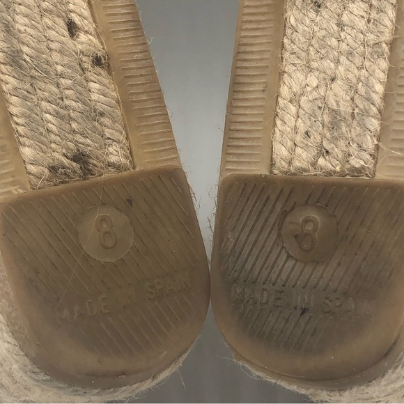 COACH DARCELLE Natural Canvas Espadrilles Designer Shoes Ballet Flats 8 - Picture 7 of 9